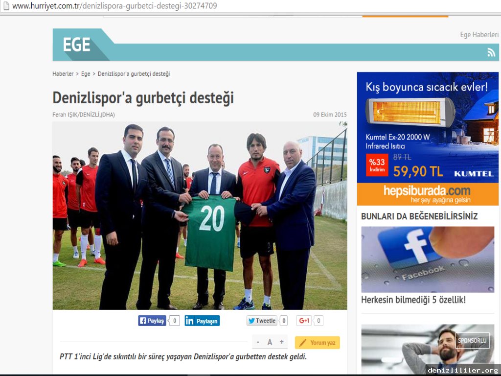 Hürriyet - Denizlispor'a gurbetçi desteği