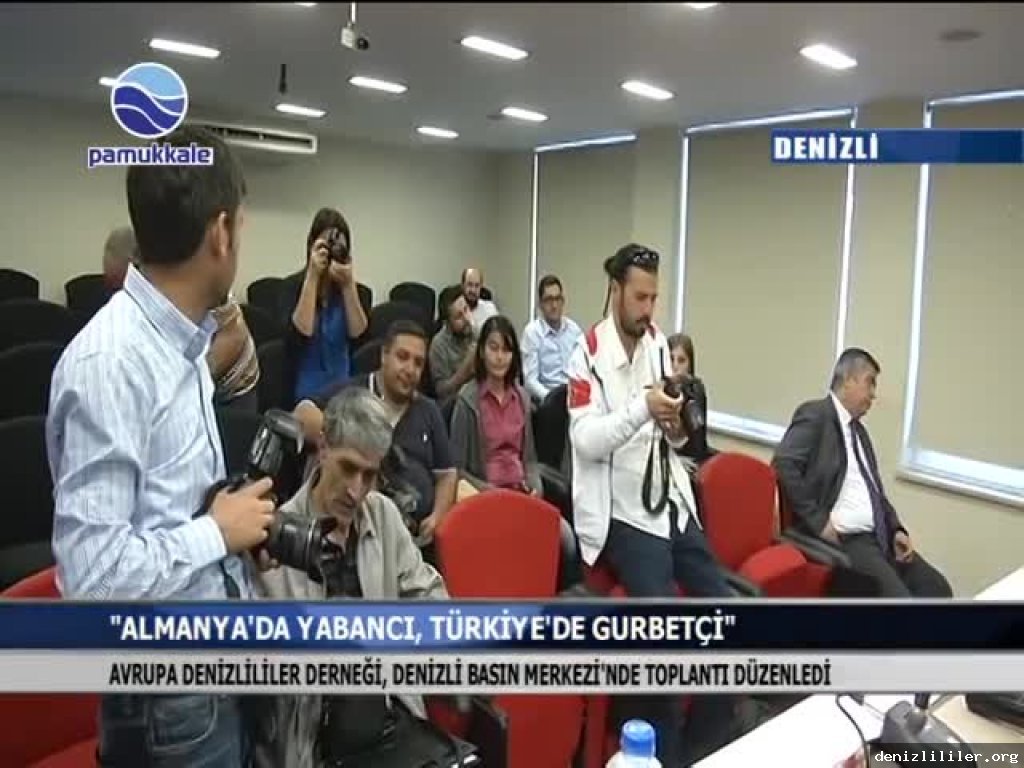 Pamukkale TV - Avrupa Denizlililer Derneği, Denizli Basın Merkezi'nde toplantı düzenledi